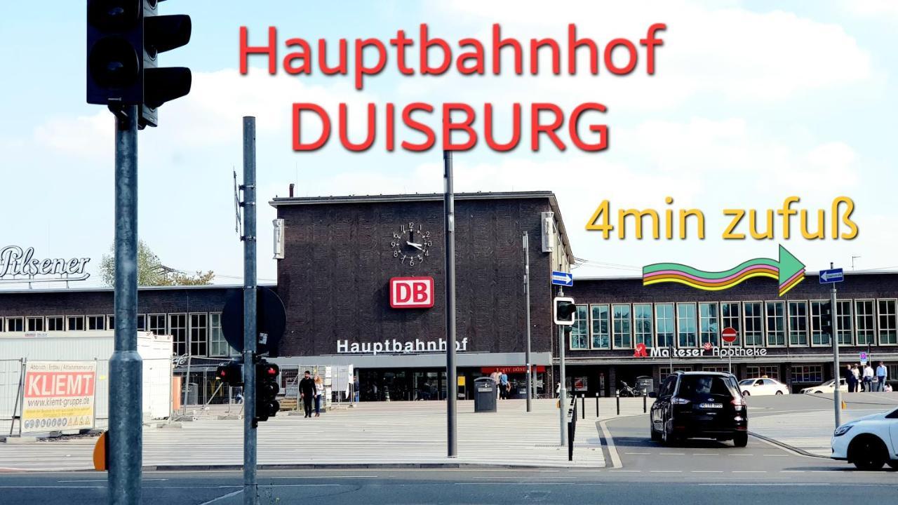 Duisburg Zentrum Tulpe, 5 min zu Fuß von HBF, Düsseldorf Messe und Flughafen 35 min Exterior foto
